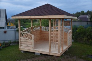 Беседка деревянная садовая 0158